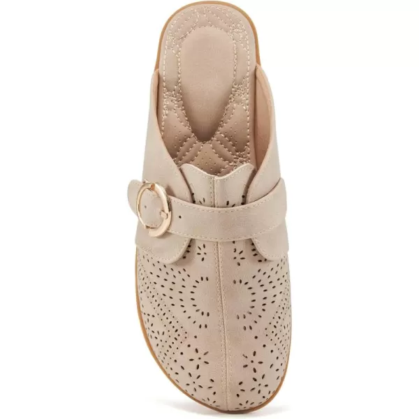 Mules for Women Flats Comfortable: Slip on Womens Mule Shoes Round Toe Backless Loafers Slides