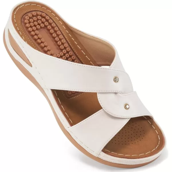 Sandals for Womens Wedge Shoes - Dressy Summer Womens Sandal Comfortable Casual Platform Beach Slides