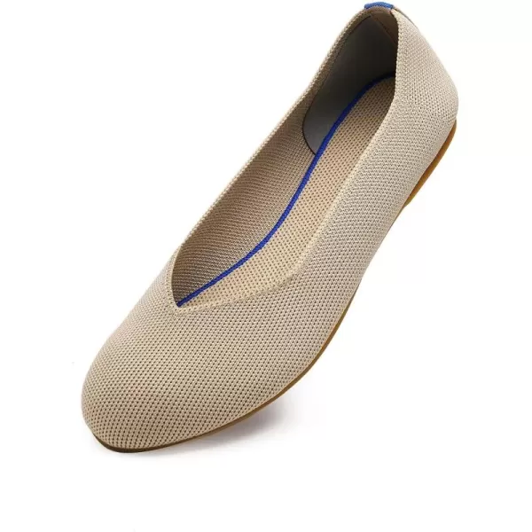 Women's Ballet Flat Dressy Casual Knit Shoes Round Toe Women Mesh Flats