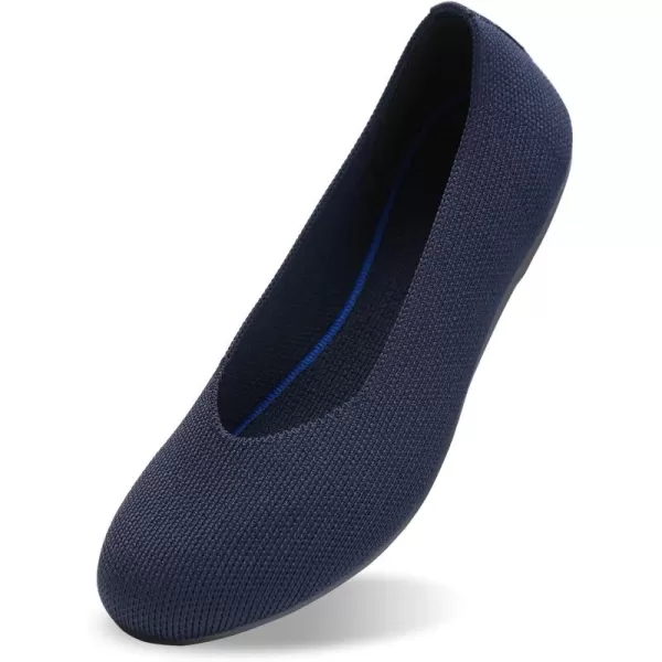 Women's Ballet Flat Dressy Casual Knit Shoes Round Toe Women Mesh Flats