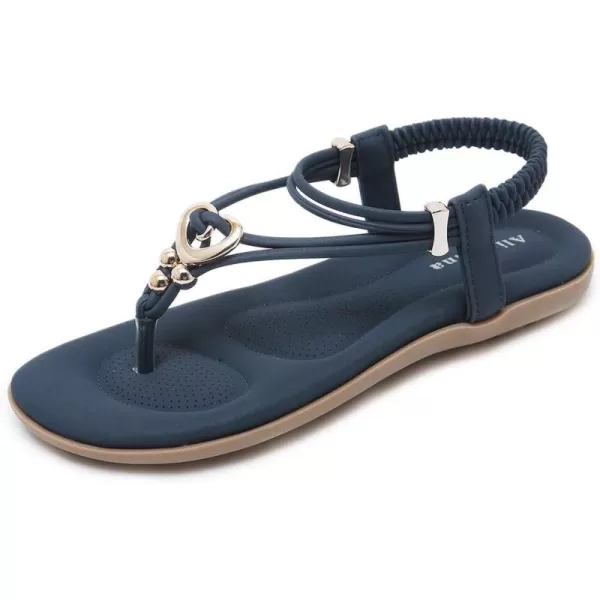 Women's Summer Sandals Beach Bohemian Beaded Ankle Walking Strap Casual Flip Flops Ladies Sexy Flats Comfortable Shoes