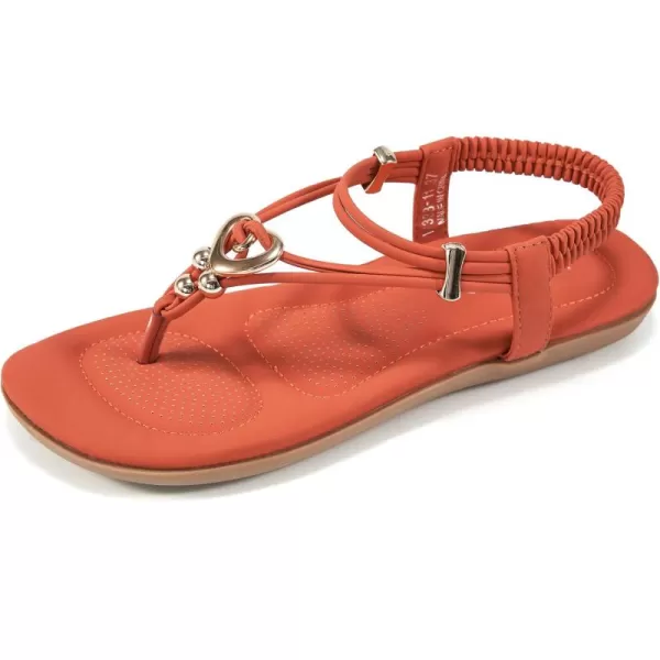 Women's Summer Sandals Beach Bohemian Beaded Ankle Walking Strap Casual Flip Flops Ladies Sexy Flats Comfortable Shoes