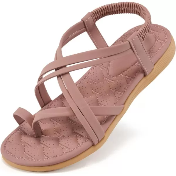 Alicegana Women's Sandals Dressy Summer - Gladiator Flat Comfortable Walking Shoes Causal Cute Ladies Sandal