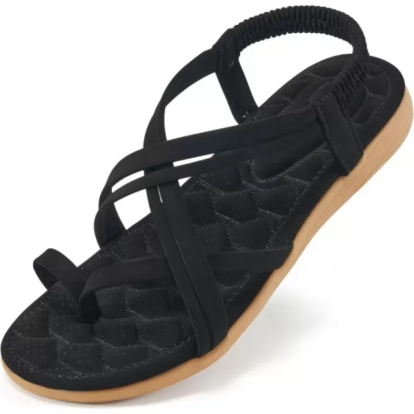 Alicegana Women's Sandals Dressy Summer - Gladiator Flat Comfortable Walking Shoes Causal Cute Ladies Sandal