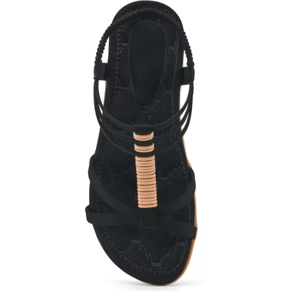 Alicegana Womens Sandals Summer Dressy Gladiator Flat Comfortable Walking Shoes Non Slip Casual Beach Ladies Sandal