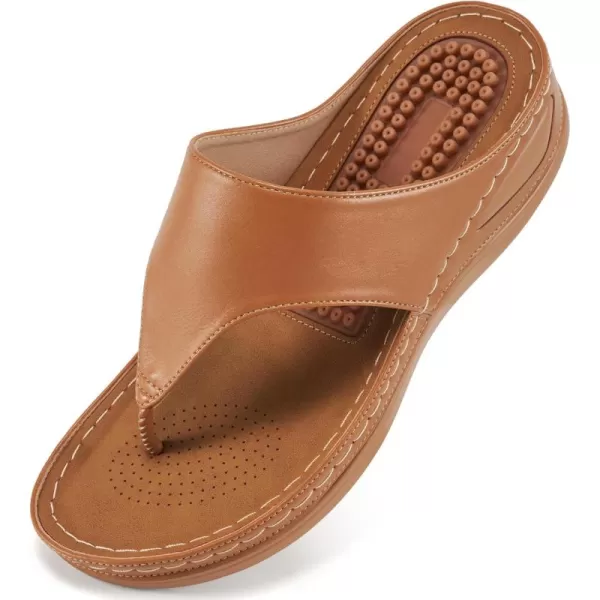 Womens Sandals Wedge Shoes: Comfortable Dressy Summer Flip Flops Casual Walking Beach Slides Sandals for Women
