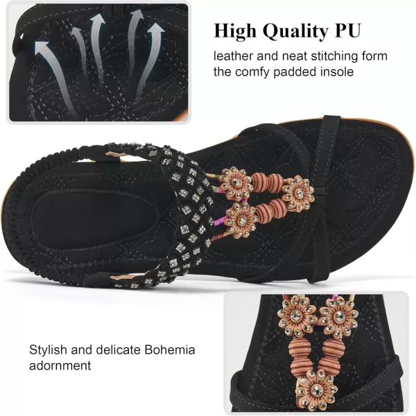 Alicegana Sandals for Women 2024 - Comfortable Dressy Summer Flat Shoes