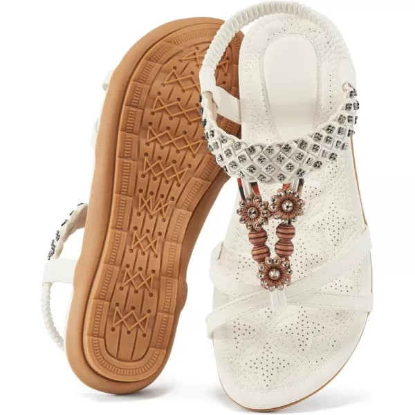 Alicegana Sandals for Women 2024 - Comfortable Dressy Summer Flat Shoes