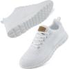 imageAlicegana Womens Sneakers Walking Shoes Comfortable Lightweight Casual Tennis Shoes Breathable Running Shoes Non SlipWhite