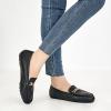 imageAlicegana Penny Loafers for Women Comfortable  Dress Casual Slip On Flat Shoes for Walking Business Work Driving OfficeBlack