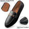 imageAlicegana Penny Loafers for Women Comfortable  Dress Casual Slip On Flat Shoes for Walking Business Work Driving OfficeBlack