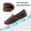 imageAlicegana Penny Loafers for Women Comfortable  Dress Casual Slip On Flat Shoes for Walking Business Work Driving OfficeDarkbrown