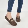 imageAlicegana Penny Loafers for Women Comfortable  Dress Casual Slip On Flat Shoes for Walking Business Work Driving OfficeDarkbrown