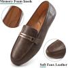 imageAlicegana Penny Loafers for Women Comfortable  Dress Casual Slip On Flat Shoes for Walking Business Work Driving OfficeDarkbrown