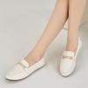 imageAlicegana Penny Loafers for Women Comfortable  Dress Casual Slip On Flat Shoes for Walking Business Work Driving OfficeWhite