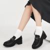 imageAlicegana Platform Loafers for Women Chunky Comfortable Penny Loafer Fashion Casual Slip On Walking ShoesBlack