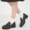 imageAlicegana Platform Loafers for Women Chunky Comfortable Penny Loafer Fashion Casual Slip On Walking ShoesCoffee