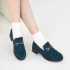 imageAlicegana Platform Loafers for Women Fashion Comfortable Suede Chunky Penny Loafer Casual Slip on Dress Business Work ShoesDarkblue