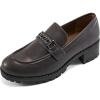 imageAlicegana Platform Loafers for Women Chunky Comfortable Penny Loafer Fashion Casual Slip On Walking ShoesCoffee