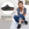 imageAlicegana Mules for Women Comfort Closed Toe Sandals Summer Slip on Wedge with Adjustable Hook LoopBlack 702