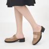 imageAlicegana Mules for Women Dressy Clogs Comfort Platform Chunky Backless Mules Slip On Work Casual Loafers Slides ShoesLightcoffee