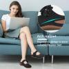 imageAlicegana Mules for Women Dressy Summer Closed Toe Sandals Casual Slip On Wedge with Adjustable Hook LoopBlack 701