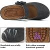 imageAlicegana Mules for Women Dressy Summer Closed Toe Sandals Casual Slip On Wedge with Adjustable Hook LoopBlack 701
