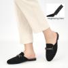 imageAlicegana Mules for Women Flats Shoes Comfortable Closed Toe Slip on Mules 2025 Dressy Business Buckle LoafersBlack