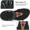 imageAlicegana Sandals for Women 2025 Dressy  Comfort Bohemian Summer Flats Ankle Elastic Strap Casual Walking Beach ShoesBlack