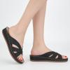 imageAlicegana Womens Sandals Wedge Shoes Dressy Summer Low Platform Slides Comfortable Walking Beach Sandals for Women 2025Black