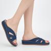 imageAlicegana Womens Sandals Wedge Shoes Dressy Summer Low Platform Slides Comfortable Walking Beach Sandals for Women 2025Darkblue
