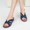 imageAlicegana Womens Sandals Wedge Shoes Dressy Summer Low Platform Slides Comfortable Walking Beach Sandals for Women 2025Darkblue
