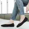 imageWomens Ballet Flat Dressy Casual Knit Shoes Round Toe Women Mesh FlatsL19black