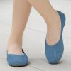 imageWomens Ballet Flat Dressy Casual Knit Shoes Round Toe Women Mesh FlatsL19blue