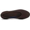 imageWomens Ballet Flat Dressy Casual Knit Shoes Round Toe Women Mesh FlatsL19darkbrown