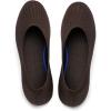 imageWomens Ballet Flat Dressy Casual Knit Shoes Round Toe Women Mesh FlatsL19darkbrown
