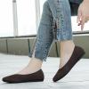imageWomens Ballet Flat Dressy Casual Knit Shoes Round Toe Women Mesh FlatsL19darkbrown