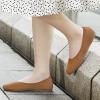 imageWomens Ballet Flat Dressy Casual Knit Shoes Round Toe Women Mesh FlatsL19light Brown
