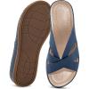 imageAlicegana Womens Sandals Wedge Shoes Dressy Summer Low Platform Slides Comfortable Walking Beach Sandals for Women 2025Darkblue