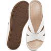 imageAlicegana Womens Sandals Wedge Shoes Dressy Summer Low Platform Slides Comfortable Walking Beach Sandals for Women 2025White