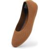 imageWomens Ballet Flat Dressy Casual Knit Shoes Round Toe Women Mesh FlatsL19light Brown