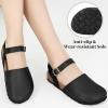 imageAlicegana Closed Toe Sandals for Women  Arch Support Dressy Flat Sandals Comfortable Summer Shoes 2025Black