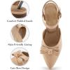imageAlicegana Flats for Women Shoes 2025 Dressy Closed Pointed Toe Ballet Shoes Comfortable Business Casual Wedding FootwearApricot