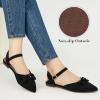 imageAlicegana Flats for Women Shoes 2025 Dressy Closed Pointed Toe Ballet Shoes Comfortable Business Casual Wedding FootwearBlack