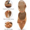 imageAlicegana Flats for Women Shoes 2025 Dressy Closed Pointed Toe Ballet Shoes Comfortable Business Casual Wedding FootwearLightbrown
