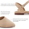imageAlicegana Womens Sandals Flat Shoes  Closed Pointed Toe Dressy Flats 2025 Comfortable Business Casual Walking SandalApricot