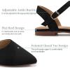 imageAlicegana Womens Sandals Flat Shoes  Closed Pointed Toe Dressy Flats 2025 Comfortable Business Casual Walking SandalBlack
