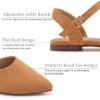 imageAlicegana Womens Sandals Flat Shoes  Closed Pointed Toe Dressy Flats 2025 Comfortable Business Casual Walking SandalLightbrown