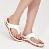 imageAlicegana Womens Sandals Wedge Shoes Comfortable Dressy Summer Flip Flops Casual Walking Beach SlidesWhite
