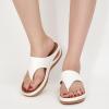 imageAlicegana Womens Sandals Wedge Shoes Comfortable Dressy Summer Flip Flops Casual Walking Beach SlidesWhite